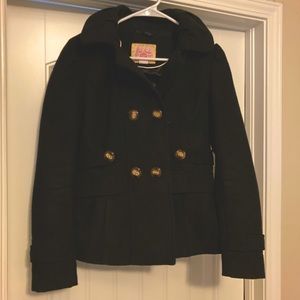 Hooded peacoat